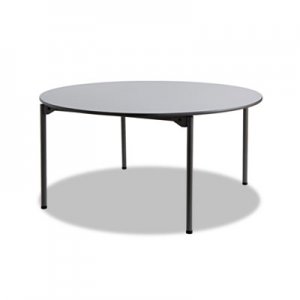 Iceberg Maxx Legroom Round Folding Table, 60" Dia. x 29-1/2"h, Gray/Charcoal ICE65867 65867