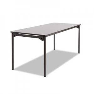 Iceberg Maxx Legroom Rectangular Folding Table, 72w x 30d x 29-1/2h, Gray/Charcoal ICE65827 65827