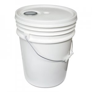 Impact Utility Bucket w/Lid, Polyethylene, 5gal, White IMP5515 5515