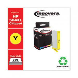 Innovera Remanufactured Yellow High-Yield Ink, Replacement for HP 564XL (CB325WN), 750 Page-Yield IVRB325WNC IVRB325WN