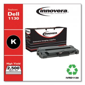 Innovera Remanufactured Black Toner, Replacement for Dell 1130 (330-9523), 2,500 Page-Yield IVRD1130