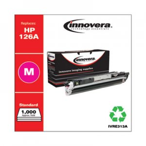 Innovera Remanufactured Magenta Toner, Replacement for HP 126A (CE313A), 1,000 Page-Yield IVRE313A