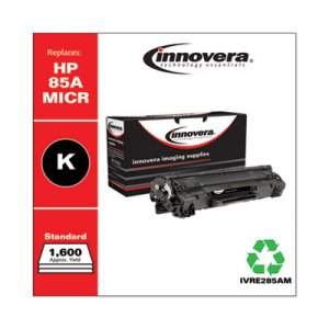 Innovera Remanufactured Black MICR Toner, Replacement for HP 85AM (CE285AM), 1,600 Page-Yield IVRE285AM
