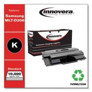 Innovera Remanufactured Black Toner, Replacement for Samsung MLT-D206L, 10,000 Page-Yield IVRMLT206
