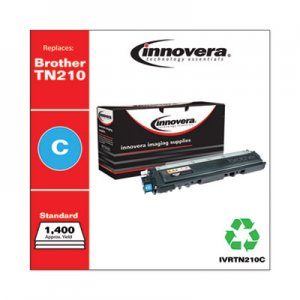 Innovera Remanufactured Cyan Toner, Replacement for Brother TN210C, 1,400 Page-Yield IVRTN210C