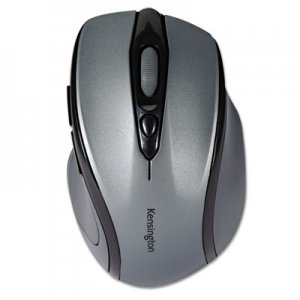 Kensington Pro Fit Mid-Size Wireless Mouse, 2.4 GHz Frequency/30 ft Wireless Range, Right Hand Use, Gray KMW72423