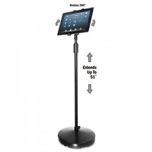 Kantek Floor Stand for iPad and Other Tablets, Black KTKTS890 TS890