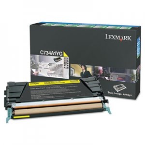 Lexmark X746A1YG Toner, 7000 Page-Yield, Yellow LEXX746A1YG X746A1YG