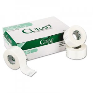 Curad First Aid Cloth Silk Tape, 1" Core, 1" x 10 yds, White, 12/Pack MIINON270101 NON270101