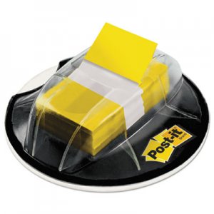 Post-it Flags Page Flags in Desk Grip Dispenser, 1 x 1 3/4, Yellow, 200/Dispenser MMM680HVYW 680-HVYW