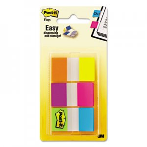 Post-it Flags Page Flags in Portable Dispenser, Assorted Brights, 60 Flags/Pack MMM680EGALT 680-EG-ALT