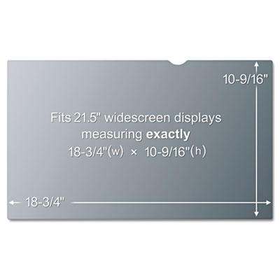 3M Blackout Frameless Privacy Filter for 21.5" Widescreen LCD Monitor, 16:9 PF215W MMMPF215W PF21.5W