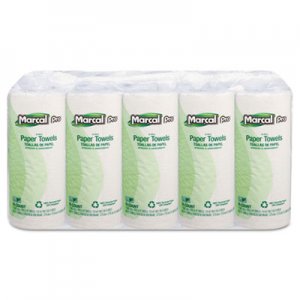 Marcal PRO 100% Premium Recycled Perforated Kitchen Roll Towels, 11 x 9, White, 70/Roll, 15 Rolls/Carton MRC610 MAC