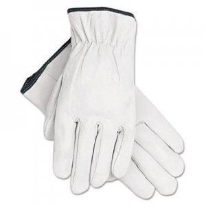 MCR Grain Goatskin Driver Gloves, White, X-Large, 12 Pairs MPG3601XL 3601XL