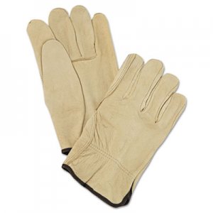 MCR Unlined Pigskin Driver Gloves, Cream, Large, 12 Pairs MPG3400L 3400L