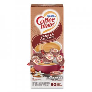 Coffee mate Liquid Coffee Creamer, Vanilla Caramel, 0.38 oz Mini Cups, 50/Box NES79129 50000 79129