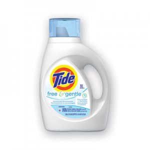 Tide Free and Gentle Laundry Detergent, 32 Loads, 46 oz Bottle, 6/Carton PGC41823 41823