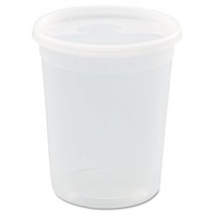 Pactiv DELItainer Microwavable Combo, 32 oz, 4 .55" Diameter x 5.55"h, Clear, 240/Carton PCTYSD2532 YSD2532
