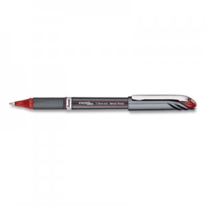 Pentel EnerGel NV Stick Gel Pen, 1 mm Metal Tip, Red Ink/Barrel, Dozen PENBL30B BL30B