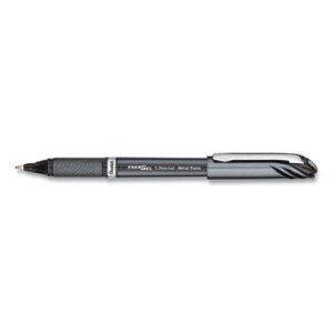 Pentel EnerGel NV Stick Gel Pen, 1 mm Metal Tip, Black Ink/Barrel, Dozen PENBL30A BL30A
