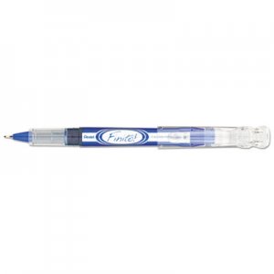 Pentel Finito! Stick Porous Point Pen, Extra-Fine 0.4mm, Blue Ink, Blue/Silver Barrel PENSD98C SD98C