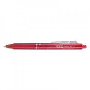 Pilot FriXion Clicker Erasable Retractable Gel Pen, Fine 0.7 mm, Red Ink, Red Barrel PIL31452 31452