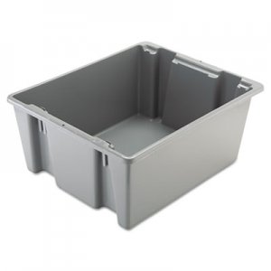 Rubbermaid Commercial Palletote Box, 19 gal, 23.5" x 19.5" x 10", Gray RCP1731GRA FG173100GRAY