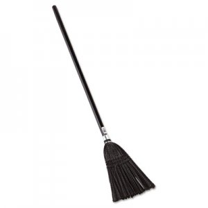 Rubbermaid Commercial Lobby Pro Synthetic-Fill Broom, 37 1/2" Height, Black RCP2536 FG253600BLA