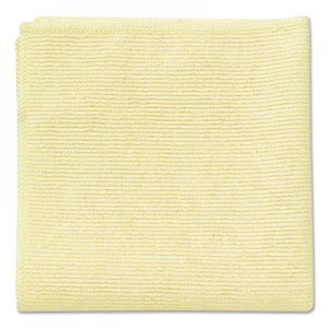 Rubbermaid Commercial Microfiber Cleaning Cloths, 16 x 16, Yellow, 24/Pack RCP1820584 1820584