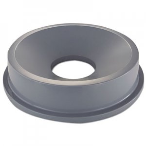 Rubbermaid Commercial Round BRUTE Funnel Top Receptacle, 22.38w x 5h, Gray RCP3543GRA FG354300GRAY
