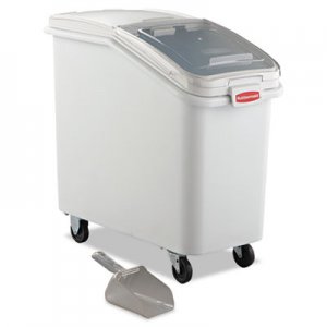 Rubbermaid Commercial ProSave Mobile Ingredient Bin, 26.18 gal, 15.5 x 29.5 x 28, White RCP360288WHI FG360288WHT