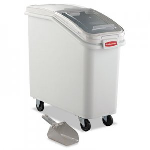 Rubbermaid Commercial ProSave Mobile Ingredient Bin, 20.57 gal, 13.13 x 29.25 x 28, White RCP360088WHI FG360088WHT