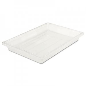 Rubbermaid Commercial Food/Tote Boxes, 5 gal, 26 x 18 x 3.5, Clear RCP3306CLE FG330600CLR