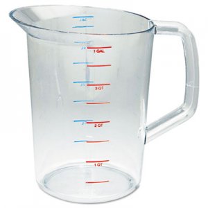 Rubbermaid Commercial Bouncer Measuring Cup, 4qt, Clear RCP3218CLE FG321800CLR