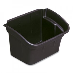 Rubbermaid Commercial Utility Bin, 4 gal, 17" x 12.13" x 10.5", Black, 2/Carton RCP335488BLA FG335488BLA