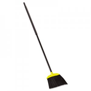 Rubbermaid Commercial Jumbo Smooth Sweep Angled Broom, 46" Handle, Black/Yellow, 6/Carton RCP638906BLACT FG638906BLA