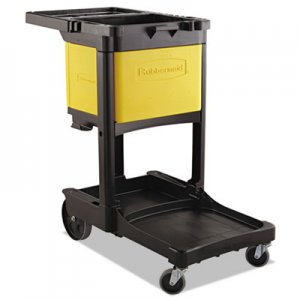 Rubbermaid Commercial Locking Cabinet, For Cleaning Carts, Yellow RCP6181YEL FG618100YEL