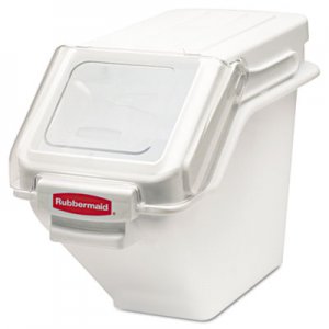 Rubbermaid Commercial ProSave Shelf Ingredient Bins, 5.4 gal, 11.5 x 23.5 x 16.88, White RCP9G57WHI FG9G5700WHT