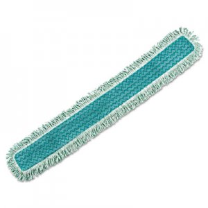 Rubbermaid Commercial HYGENE Dust Mop Heads With Fringe, Green, 48", Microfiber RCPQ449 FGQ44900GR00