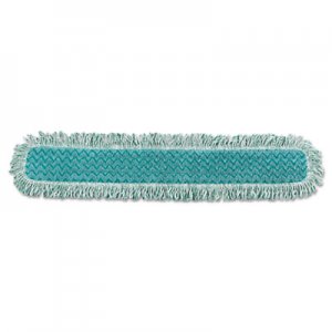 Rubbermaid Commercial HYGENE Dry Dusting Mop Heads with Fringe, 36", Microfiber, Green RCPQ438 FGQ43800GR00