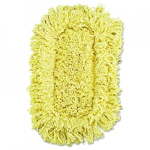 Rubbermaid Commercial Trapper Looped-End Dust Mop Head, 12 x 5, Yellow, 12/Carton RCPJ15112CT FGJ15100YL00