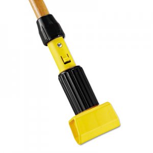 Rubbermaid Commercial Gripper Hardwood Mop Handle, 1 1/8 dia x 60, Natural/Yellow RCPH216 FGH216000000