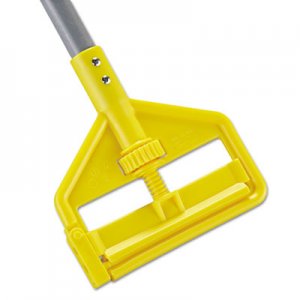 Rubbermaid Commercial Invader Fiberglass Side-Gate Wet-Mop Handle, 1 dia x 54, Gray/Yellow RCPH145 FGH145000000