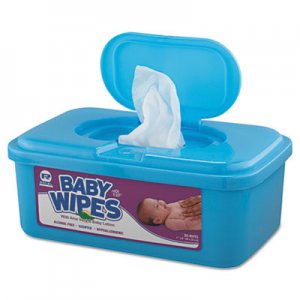 AmerCareRoyal Baby Wipes Tub, White, 80/Tub, 12/Carton RPPRPBWU80 RPBWU-80