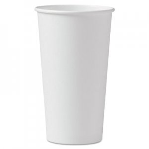 Dart Polycoated Hot Paper Cups, 20 oz, White, 600/Carton SCC420W 420W-2050