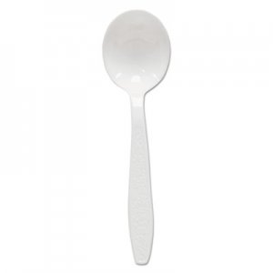 Dart Heavyweight Polystyrene Soup Spoons, Guildware Design, White, 1000/Carton SCCGBX8SW GBX8SW-0007