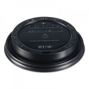 Dart Traveler Cappuccino Style Dome Lid, 10-24oz Cups, Black, 100/Sleeve, 10 Sleeves/Carton SCCTLB316 TLB316-0004