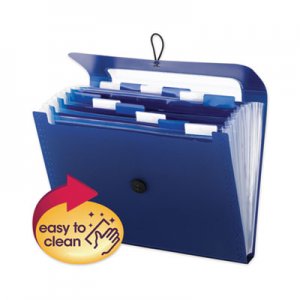 Smead Step Index Organizer, 12 Sections, 1/6-Cut Tab, Letter Size, Navy SMD70902 70902