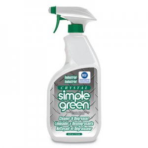 Simple Green Crystal Industrial Cleaner/Degreaser, 24 oz Spray Bottle, 12/Carton SMP19024 0610001219024