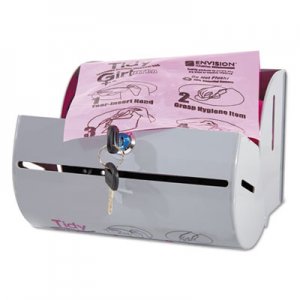 Tidy Girl Plastic Feminine Hygiene Disposal Bag Dispenser, Gray STOTGUDPV2 TGUDPV2